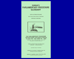 Brochure - Dunbar`s Parliamentary Procedure Glossary (PARL-8C) - Click Image to Close