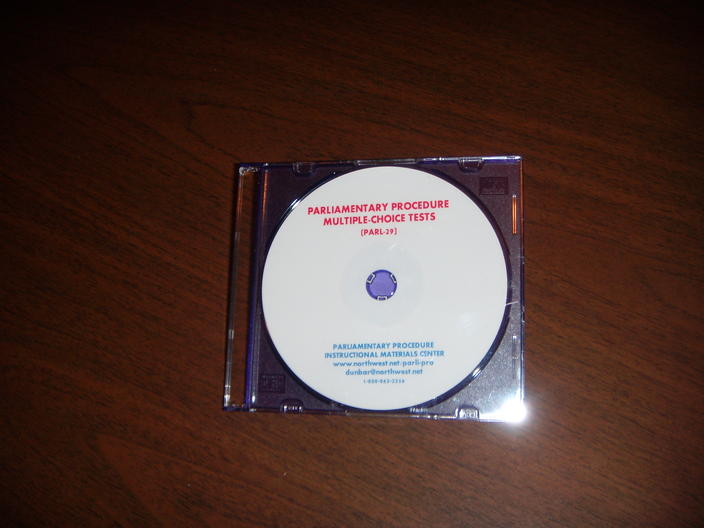 ★ BEST SELLING CD!! Parliamentary Procedure Multiple-Choic - Click Image to Close