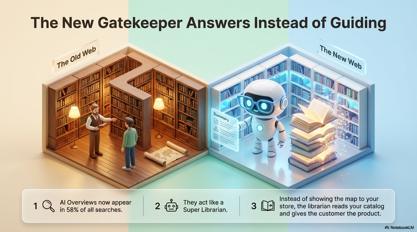 The New Gatekeeper — AI answers instead of guiding