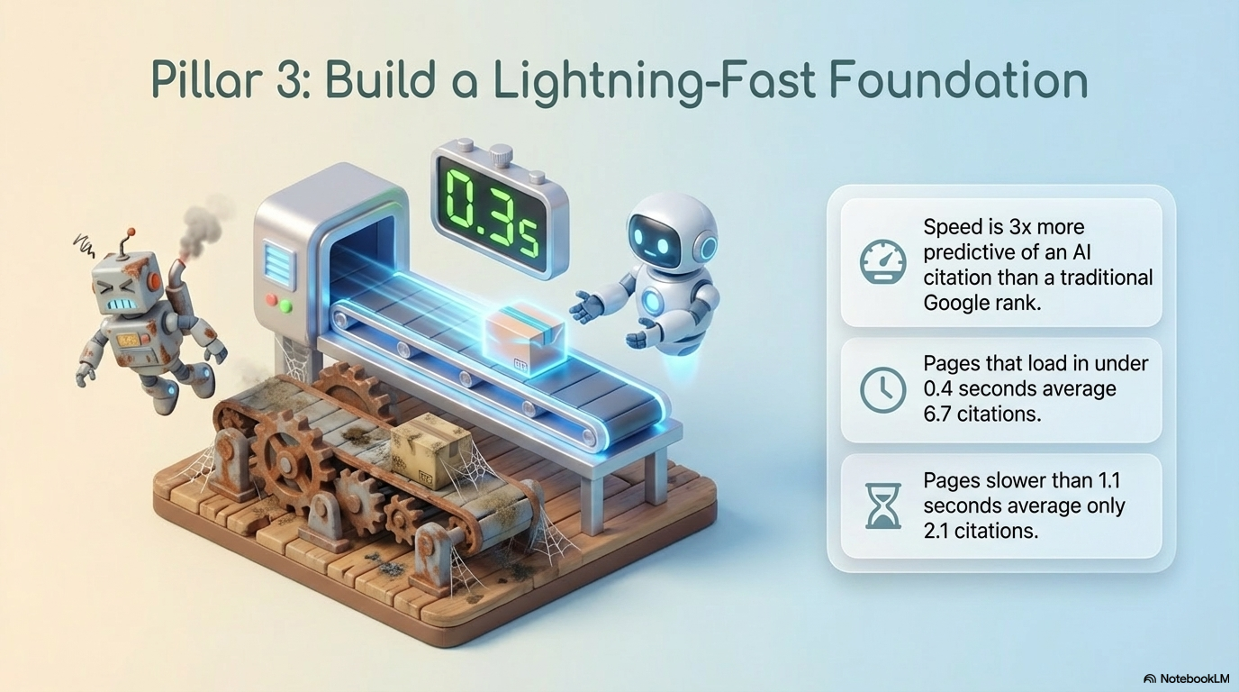 Pillar 3: Lightning-fast foundation — speed and AI citations