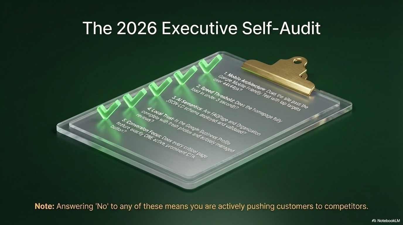 The 2026 Executive Self-Audit — 5-question checklist
