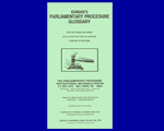 Brochure - Dunbar`s Parliamentary Procedure Glossary (PARL-8C)