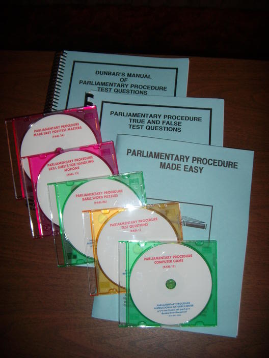 Parliamentary Procedure BASIC Sample Package (PARL-11A)